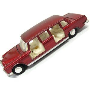 Vintage Dinky Toys Diecast Mercedes-Benz 600 #128 Red Collectible Model Car Made